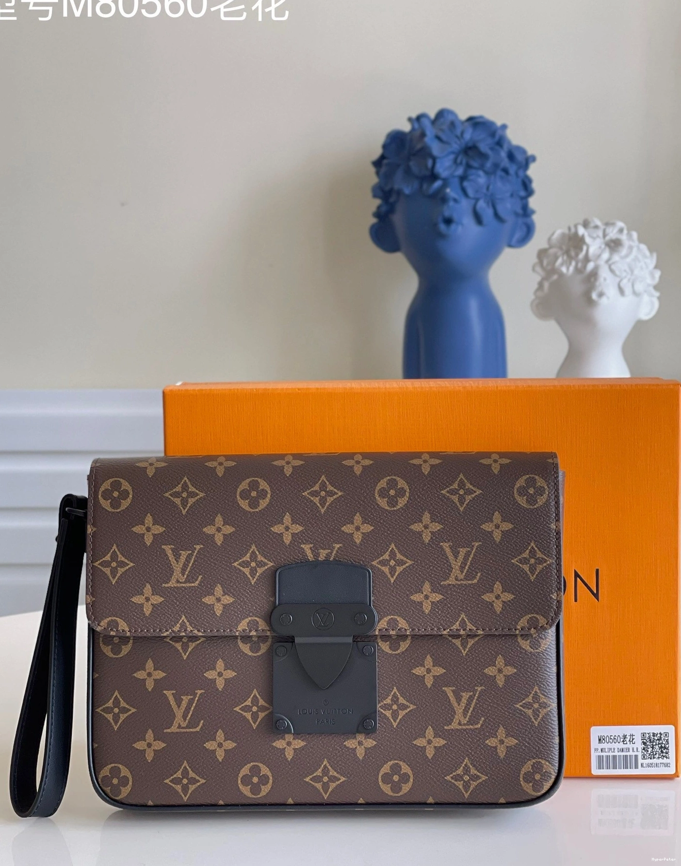 S VUITTON POUCH LOUIS A4 LOCK 0809